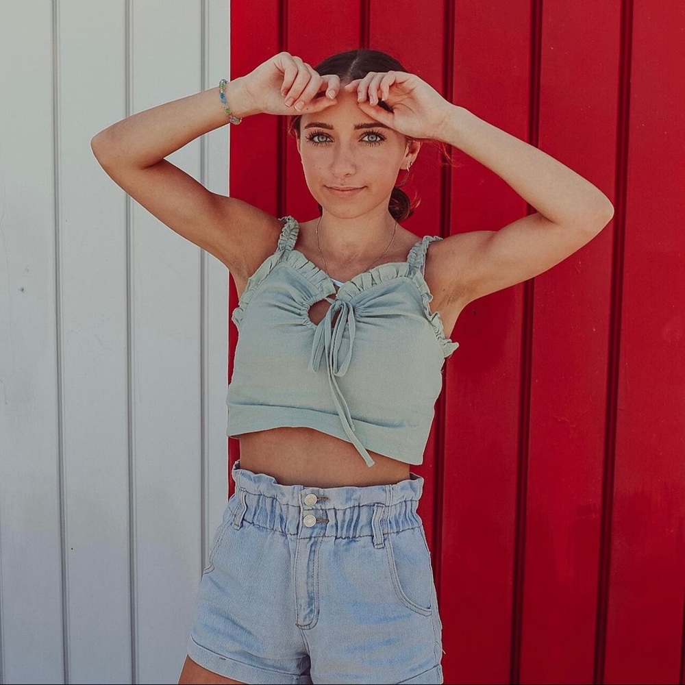 Pacsun Paper bag mom shorts